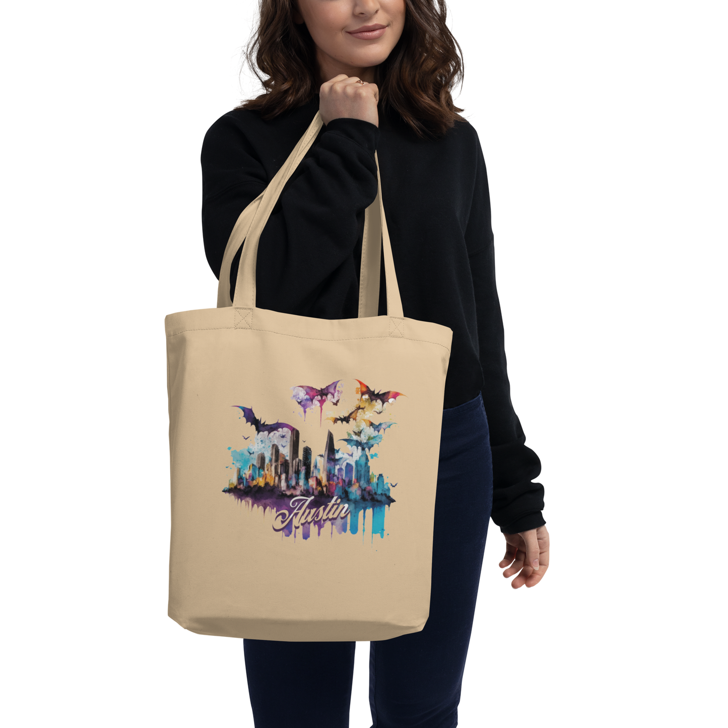 Austin Watercolor Tote Bag