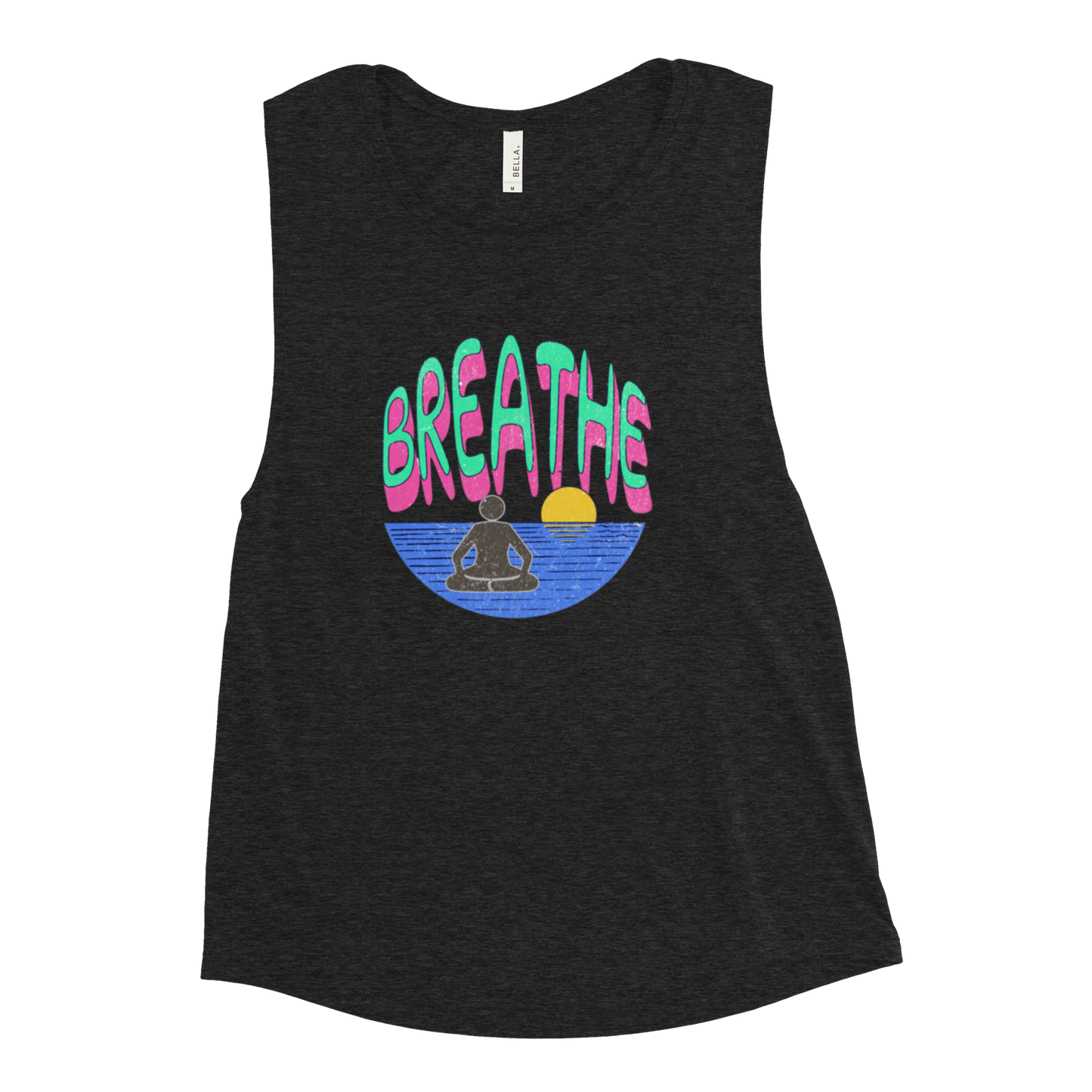 Breathe Ladies’ Muscle Tank Blue