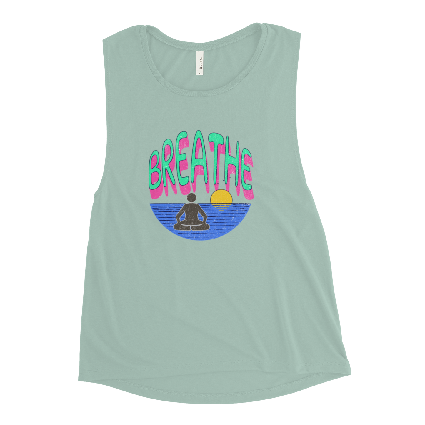 Breathe Ladies’ Muscle Tank Blue