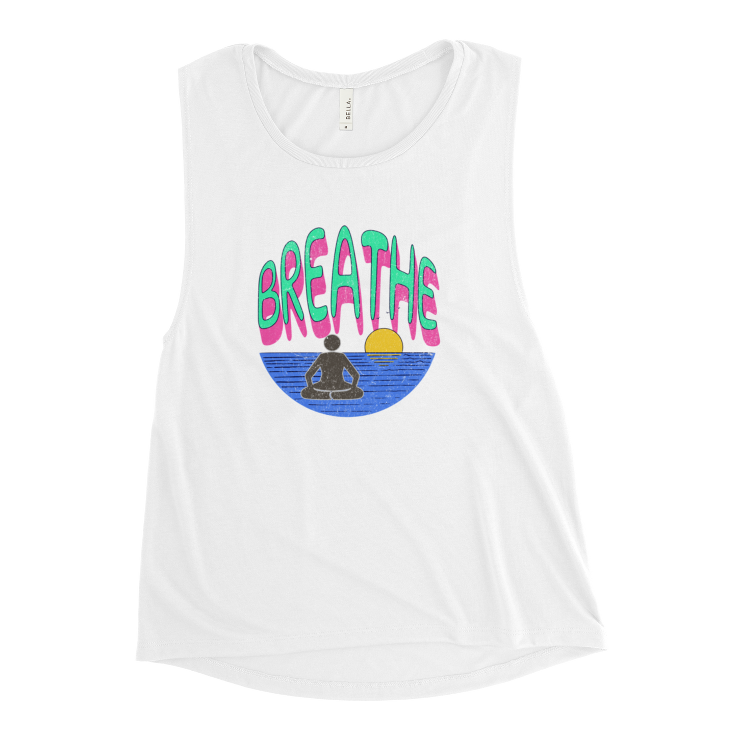 Breathe Ladies’ Muscle Tank Blue